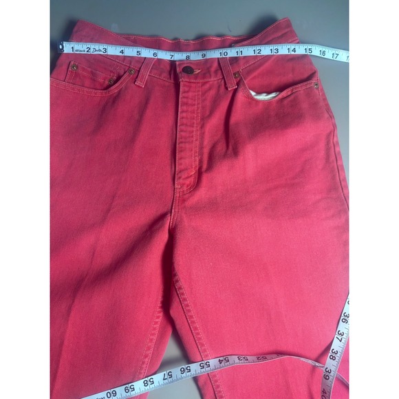 Vtg Levi Strauss Jeans Womens Pink High Waisted Straight Leg‎ Denim 11 - Picture 6 of 11